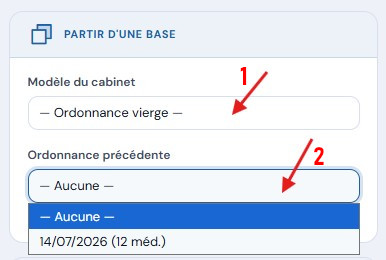 Partir d'une base (facultatif)